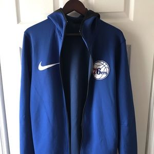 Authentic 2017 76ers warm-up hoodie. Sz. M. New.
